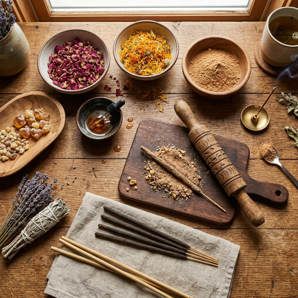 Handcrafted natural aromatic incense sticks