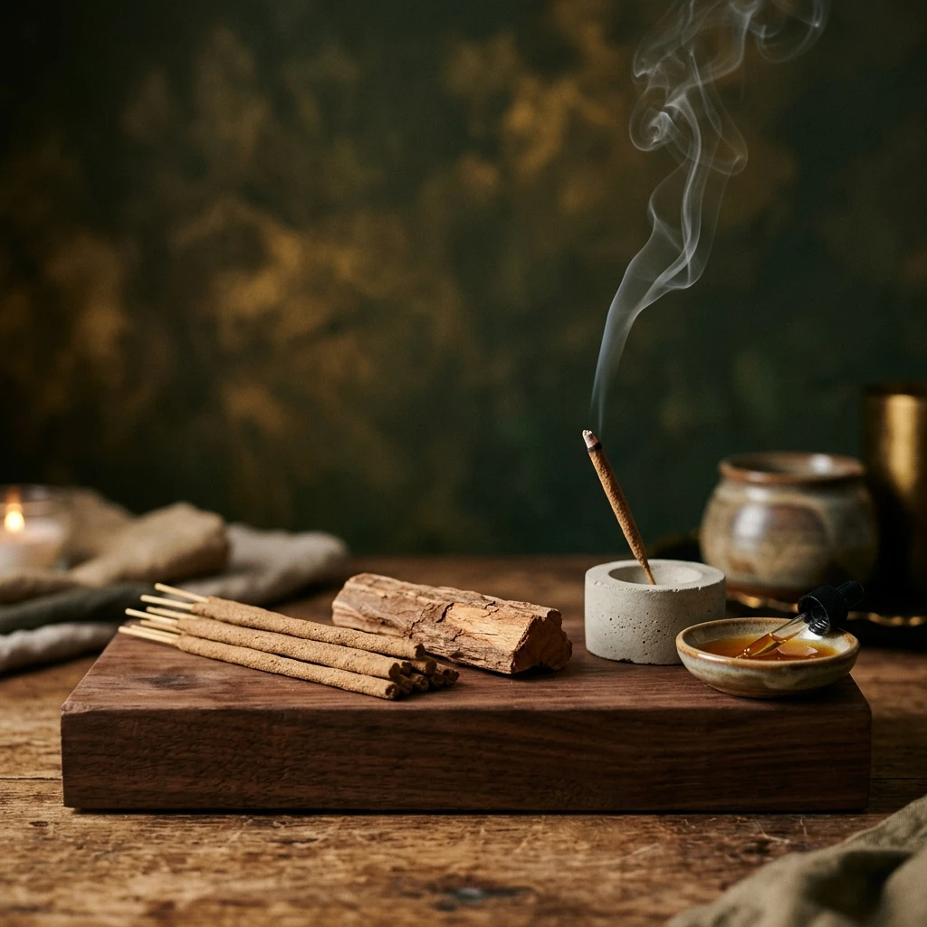 Pure sandalwood incense